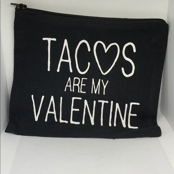 ๐ Host Pick ๐ Tacos are My Valentine Cosmetic Bag - Picture 5 of 5